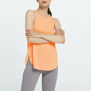 B91xZ Oversized Shirts For Women Women O Neck Sleeveless Running Sports Yoga Tops Workout Trendy Tank Tops B, S