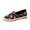 Black, variant on EKVAHL Women's Halloween Shoes, Pumpkin Ghost Round Toe Slip‑On Espadrilles, Flat Wrapped Sole Casual Daily Walking Flats Black