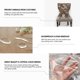 thumbnail image 4 of Protectores de plástico para sillas de comedor con respaldos: fundas impermeables para asientos de sillas de PVC engrosadas, fundas para sillas extraíbles y lavables, que mantienen su silla de comedo JAMW Sencillez, 4 of 5