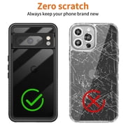 Casetego for Google Pixel 8 Pro Case,IP68 Waterproof Dustproof Shockproof Phone Cover with Rugged Full Body Protective and Built-in Screen Protector Phone Cover