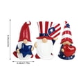 thumbnail image 3 of kjfeif 3Pack 4th of July Patriotic Gnomes, USA Stripes Resin Statues for Independence Day Decor, Handmade American Flag Tiered Tray Figurines, Festive Home Tabletop Decoration Gifts, 3 of 9