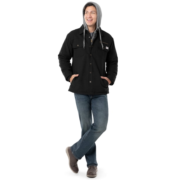 Wells Lamont Quilted Flex Canvas Thermal Sherpa Lined Shirt Jacket