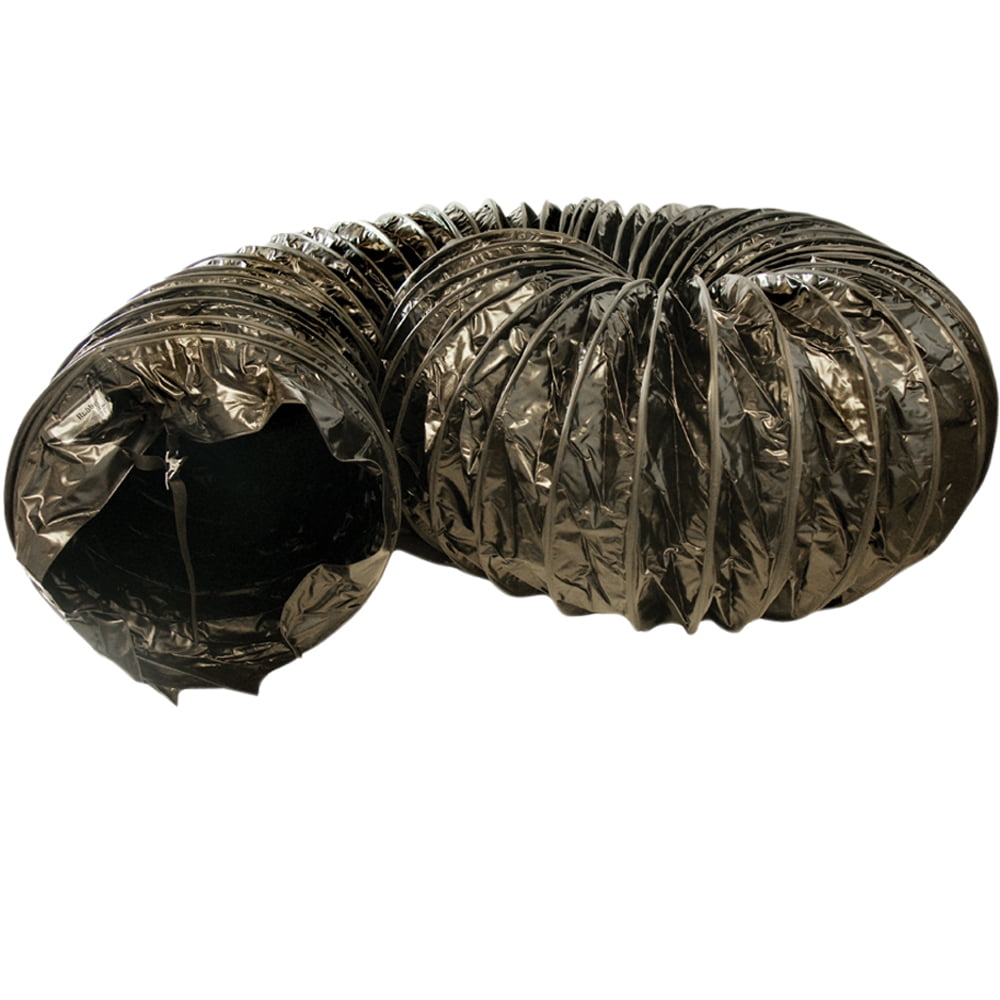 Rubber-Cal "Air Ventilator Black" Ventilation Duct Hose (Fully Stretched), 10-Inch by 25-Feet