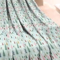 thumbnail image 3 of Light Blue Christmas Tree Pattern Blanket,Comfortable Soft Flannel Throw Blanket,All Season,Warm Lightweight Blankets for Sofa Bed Couch Living Room Chair,40"x50", 3 of 4