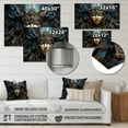 thumbnail image 4 of Designart "Dream Woman Egypt Pharaohs painting II" Egypt Metal Wall Art Prints, 4 of 5