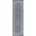 thumbnail image 3 of 2x10 Water Resistant, Indoor Outdoor Runner Rugs for Patios, Hallway, Entryway, Deck, Porch, Balcony or Kitchen | Outside Area Rug for Patio | Charcoal, Floral | Size: 2'3'' x 10', 3 of 8