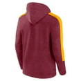 thumbnail image 3 of Men's-Fanatics  Heather Burgundy Washington Commanders Gains Full-Zip Hoodie, 3 of 3