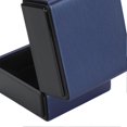 thumbnail image 4 of Lot de 2 écrins de luxe en velours léger pour bagues de fiançailles, coffret à bijoux pour mariage, noir et bleu, 4 of 4