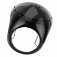 thumbnail image 2 of Universal Motorcycle Headlight Wind Deflector, 7 inch (Gloss Black Lens), 2 of 4
