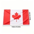 thumbnail image 3 of Canada Flag Color and Fade Proof, Canvas Header and Double Stitched, Canadian National Flags with Brass Grommets, Outdoor Indoor Banner, Patriotic Decor for Home, 3 of 6