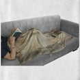 thumbnail image 6 of Retro Soft Flannel Fleece Throw Blanket, Angel Woman in Medieval Site Vintage Style Mythical Design, Cozy Plush for Indoor and Outdoor Use, 70" x 90", Yellow White, by Ambesonne, 6 of 6