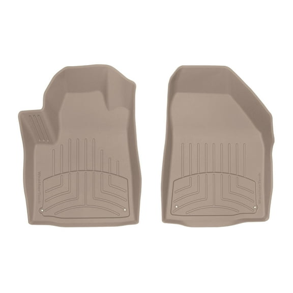 WeatherTech FloorLiner HP Custom Fit Floor Mats compatible with 2015-2015 Jeep Cherokee - 1st Row (Driver & Passenger), Tan