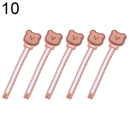 5Pcs Cartoon Desktop Storage Charger Cable Protector Silicone Cable Management Winder Tie Cable Winder Cord Organizer 10