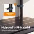 thumbnail image 5 of HOKEEPER 4-Tier Storage Shelves, 440LBS Heavy Duty Plastic Shelving Unit for Garage Kitchen Closet 11.81"D x 23.62"W x 52.56"H, Black, 5 of 8