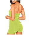 thumbnail image 3 of Women‘s Summer Solid Color Sexy Sports Inside Matching One Line Shoulder Jumpsuit Shorts, 3 of 4