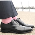 thumbnail image 2 of Solid Color Crew Cotton Dress Socks - Light Pink, 2 of 2