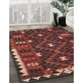 thumbnail image 3 of Ahgly Company Machine Washable Indoor Rectangle Contemporary Chestnut Brown Area Rugs, 4' x 6', 3 of 7