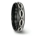 thumbnail image 2 of Edward Mirell Black Ti & Sterling Silver Satin Infinity Ring, 2 of 5