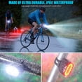 thumbnail image 4 of Bike Lights for Night Riding, USB Rechargeable Bike Light Front and Back, IPX5 Waterproof Bicycle Light, 4+6 Modes Bike Headlight and Tail Light Set, 1Hrs Fast Charging, Easy to Install, 4 of 10
