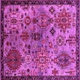 thumbnail image 1 of Ahgly Company Indoor Square Oriental Pink Industrial Area Rugs, 4' Square, 1 of 4