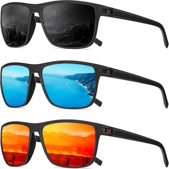 HBMYN Polarized Sunglasses Men,Sunglasses Polarized Uv Protection Lightweight Sun Glasses for Driving Fishing Golf