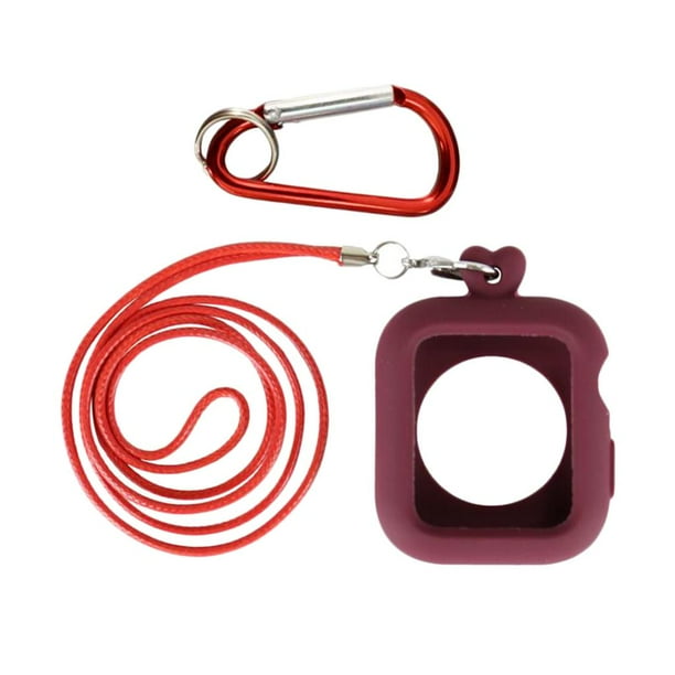 Funda Protectora de Silicona TPU para /5 con Hebilla Antipérdida Vino rojo