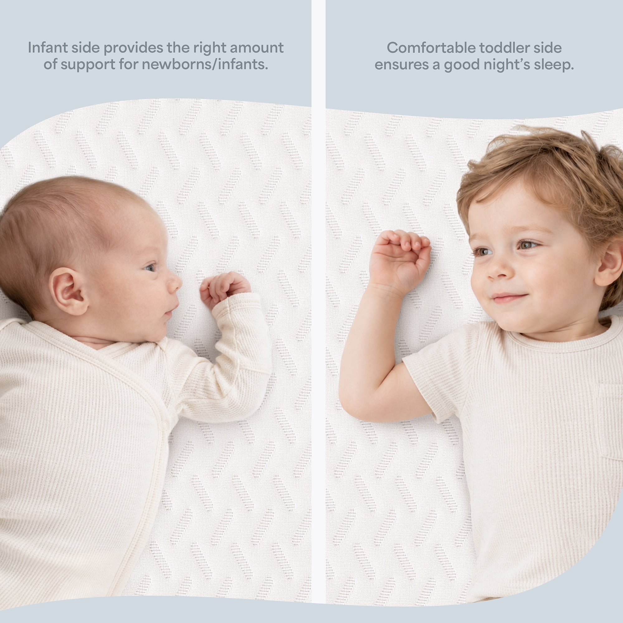Dream On Me Baby Swan 5" Premium Full-Size Crib & Toddler Mattress, GREENGUARD Gold & BSA Certified, Water-Resistant, Machine Washable Cover