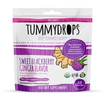 Tummydrops USDA Organic Sweet Blackberry Ginger, 33 Drops (Organic, Vegan, Gluten free, Kosher)
