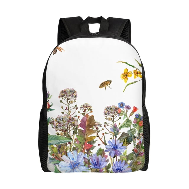 Easygdp Herbs and Wildflowers Mochila Versátil y Elegante: Comodidad, Almacenaje y Durabilidad para la Universidad, Trabajo, Viajes y Uso Diario