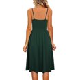 thumbnail image 7 of Sngxgn Womens Casual Long Dress Short/Long Sleeve Summer Loose Maxi Dresses(Green,XXL), 7 of 7