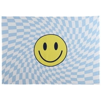 Urban Shop 60" x 60" Retro Blue Smiley Wall Tapestry