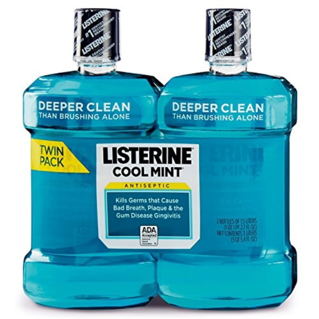 Listerine Cool Mint Antiseptic Mouthwash, 1.5l, 2-pk by Listerine