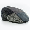 thumbnail image 2 of Mucros Weavers 100% Wool Tweed Irish Patchwork Flat Cap Made in Ireland, 2 of 3