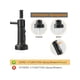 thumbnail image 3 of 1pc Hoimpro Brass High Arc Spring Kitchen Faucet With Pull Down Sprayer With Cover Plate, Commercial Rv Single Lever Kitchen Sink Faucet With CUPC Hos, 3 of 4