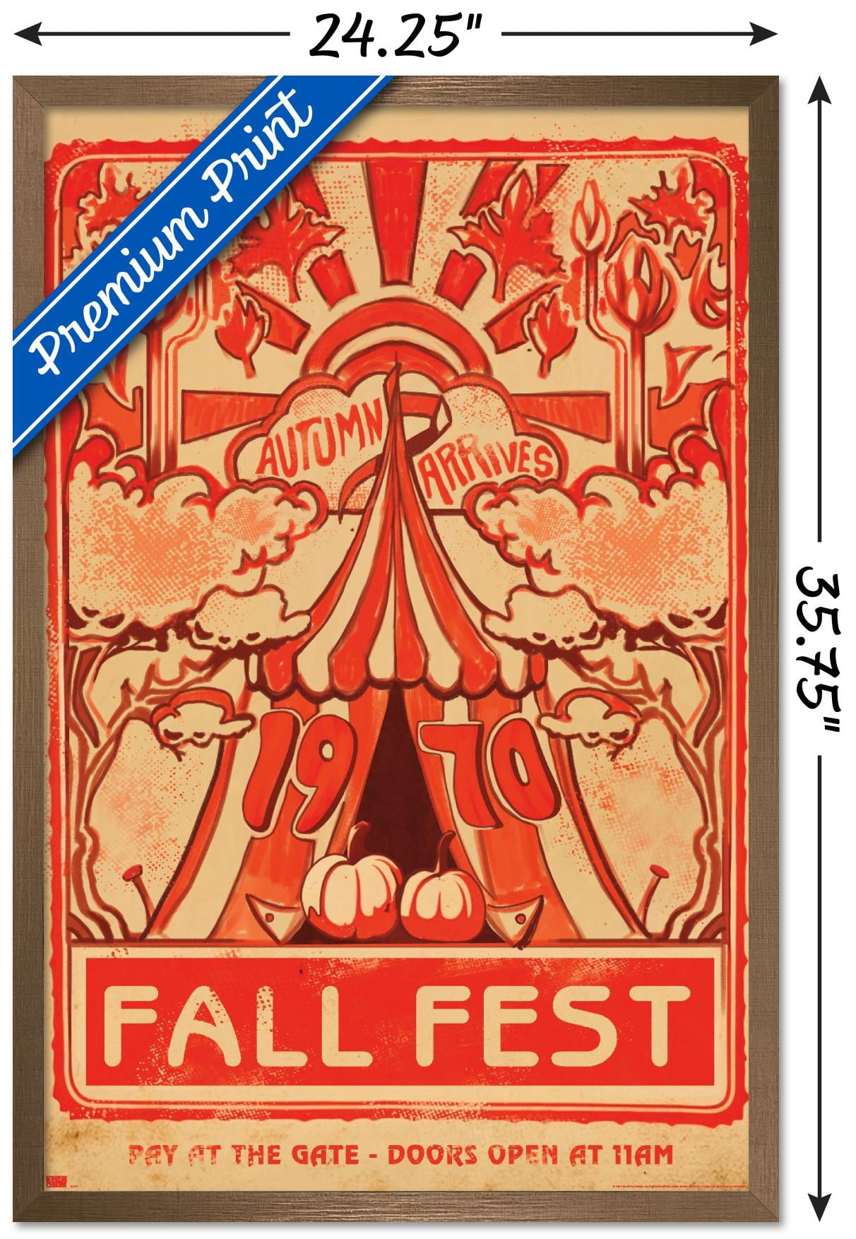 Five Nights at Freddy's: Help Wanted 2 - Fall Fest Wall Poster, 22.375" x 34" Framed