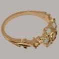 thumbnail image 4 of LBG British Made 9k Rose Gold Real Genuine Citrine & Opal Womens Promise Ring - 33 size options - Size 5.75, 4 of 7