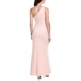 thumbnail image 2 of Adrianna Papell womens  One-Shoulder Stretch Rosette Gown, 8, Pink, 2 of 3