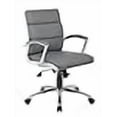 thumbnail image 3 of Boss Office CaressoftPlus Fauteuil de Direction à Dossier Mi-Haut Gris, 3 of 4
