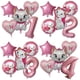thumbnail image 2 of Juego de globos de Marie Cat de 32 pulgadas con números para niñas, decoración para fiestas de cumpleaños, globos de aluminio de Disney Marie Cat, suministros Globlos, 2 of 5
