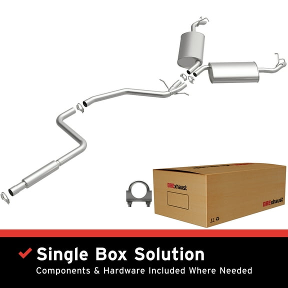 BRExhaust OE Replacement Exhaust System Kit 106-0624: Compatible with 1996-1999 Cadillac DeVille 4.6L