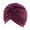 Wine, variant on Wancir Stretchy Turban Caps for Women, Chemo Head Wraps, Cancer Headwear, Twisted India Hats, Assorted Colors