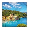 thumbnail image 1 of Italy Bandana, Portofino Panoramic View, Unisex Head and Neck Tie, by Ambesonne, 1 of 2