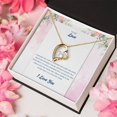 thumbnail image 5 of Love Promise Heart Necklace, Promise Necklace for Girlfriend Birthday, Best Heart Necklace Gift for Girlfriend Christmas - Forever Love Necklace - White Gold or Yellow Gold - Gift Box, 5 of 5