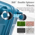 Alvantor 4 Pcs Hardside Luggage Set with Spinner Wheel, Combination ...