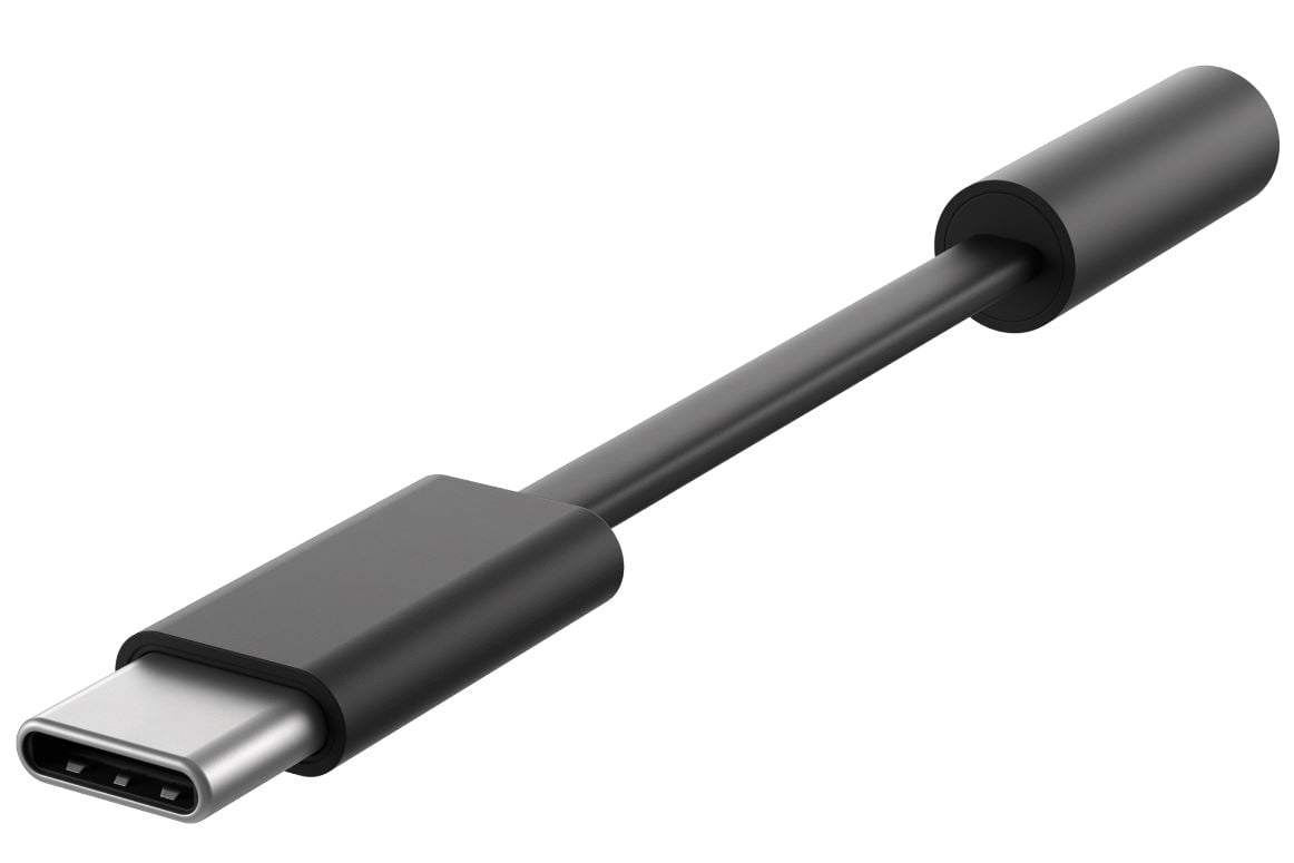 Surface USB-C-to-USB Adapter Black Microsoft 