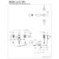 thumbnail image 2 of Kingston Brass KB321FL Bidet Faucet, Polished Chrome, 2 of 2