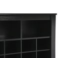 thumbnail image 4 of Modern Shoe Cabinet with Curved Base, 5 Tier Wood Freestanding Shoe Rack 24 Shoe Cubby Console Shoe Organizer, 4 of 8