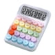 thumbnail image 2 of Calculadora de escritorio compacta y ligera, ideal como accesorio. Regalos prácticos. Botón mecánico portátil para clase, escuela, negocios y hogar. Blanco, 2 of 10
