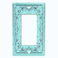 thumbnail image 5 of Metal Light Switch Plate Cover Teal Paisley Bandana Spotted Tile Pattern TIL084, 5 of 13