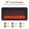 thumbnail image 5 of KeyWhat 70" Fireplace TV Stand with 36" Crystal Electric Fireplace, Fits TVs up to 80", 5 of 10